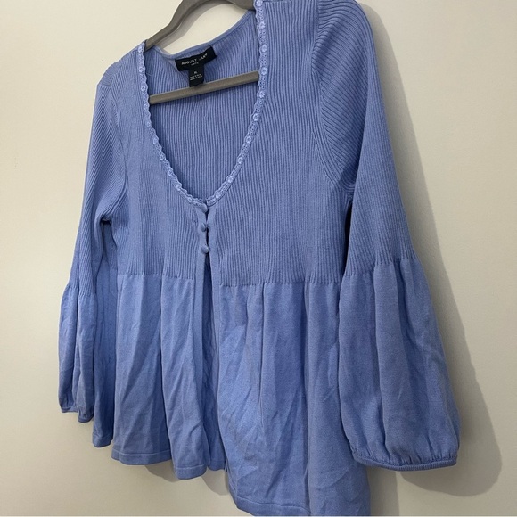 babydoll style cardigan silk/cotton fabric! - Picture 2 of 9